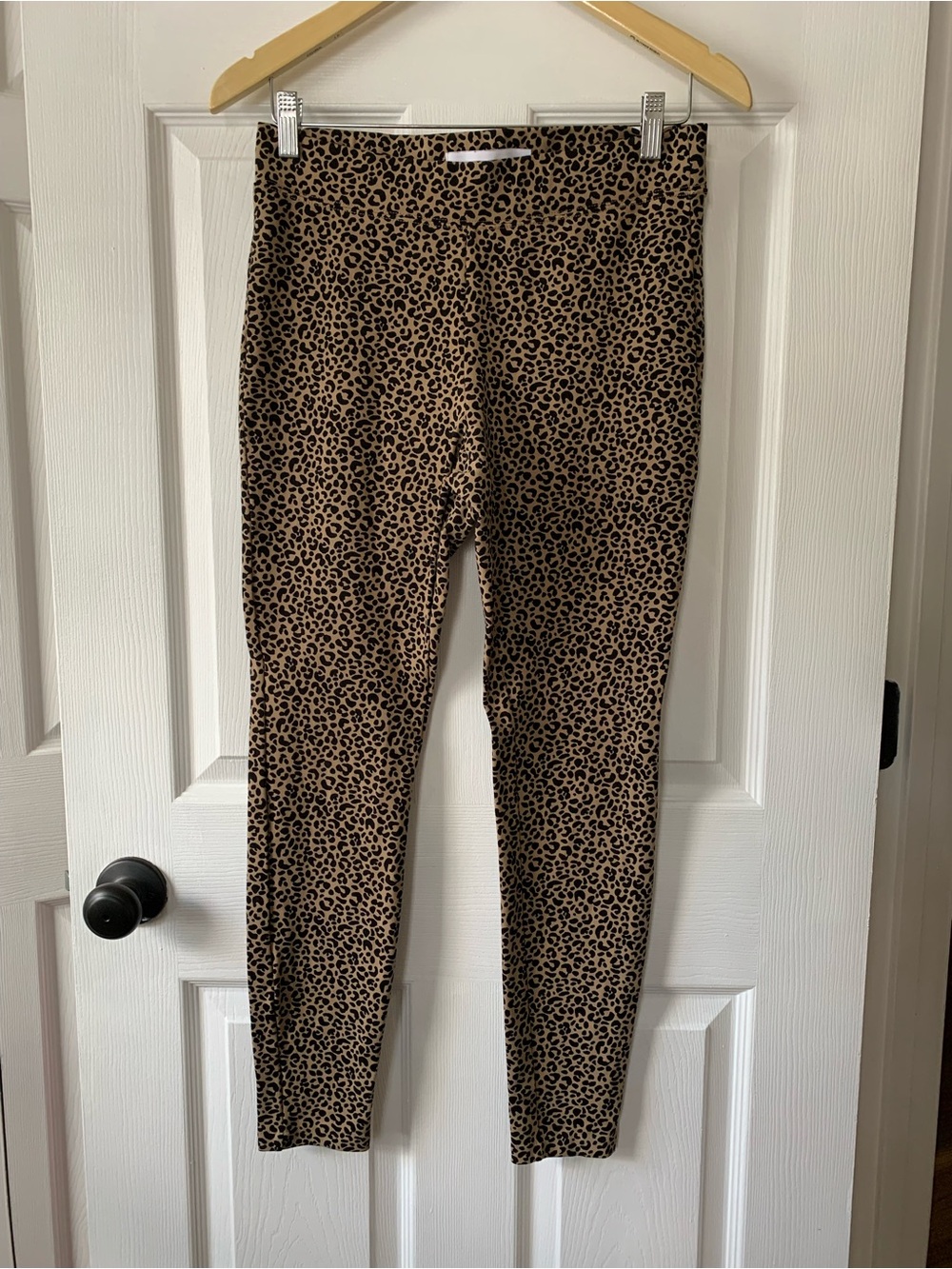 Leopard Print Leggings in Tan and Black
